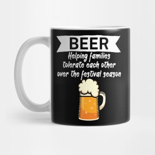 Beer Helping families tolerate each other over the festival season Mug